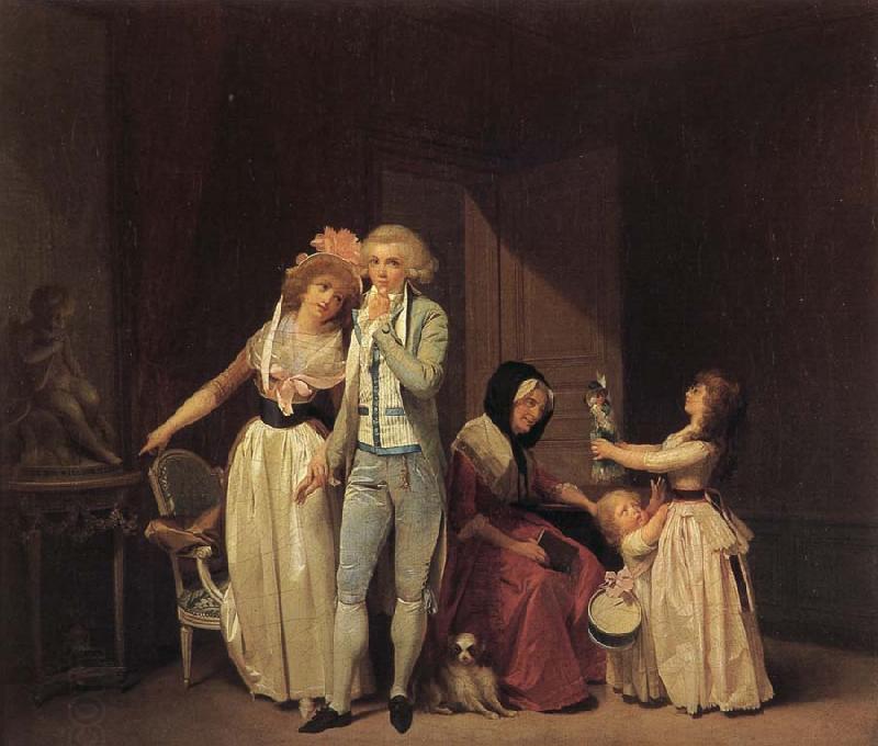 Louis-Leopold Boilly Ce qui allume l'amour l'eteint ou le philosophe oil painting picture